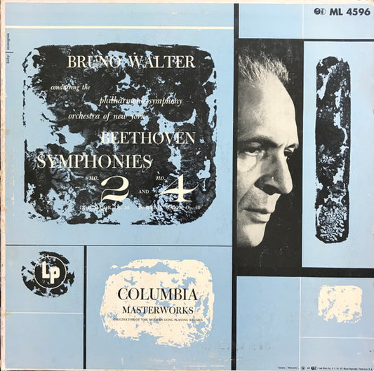 Ludwig van Beethoven Symphonies No 2 In D Major, Op. 36 And No 4 In B-Flat Major, Op. 60 LP Near Mint (NM or M-) Excellent (EX)