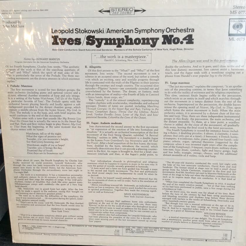 Symphony No. 4 (VINYL) | Near Mint (NM or M-) Near Mint (NM or M-) - CLASSICAL / USED *NEAR MINT*
