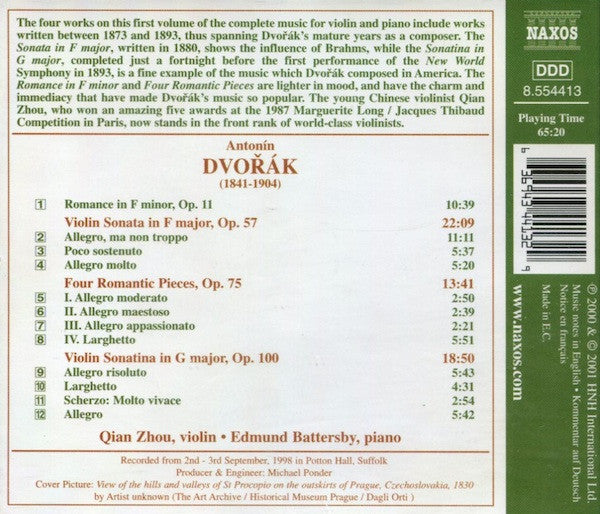 Music For Violin And Piano, Volume 1: Violin Sonata, Op. 57 • Violin Sonatina, Op. 100 (CD) | Near Mint (NM) Near Mint (NM) - CLASSICAL / USED *NEAR MINT*