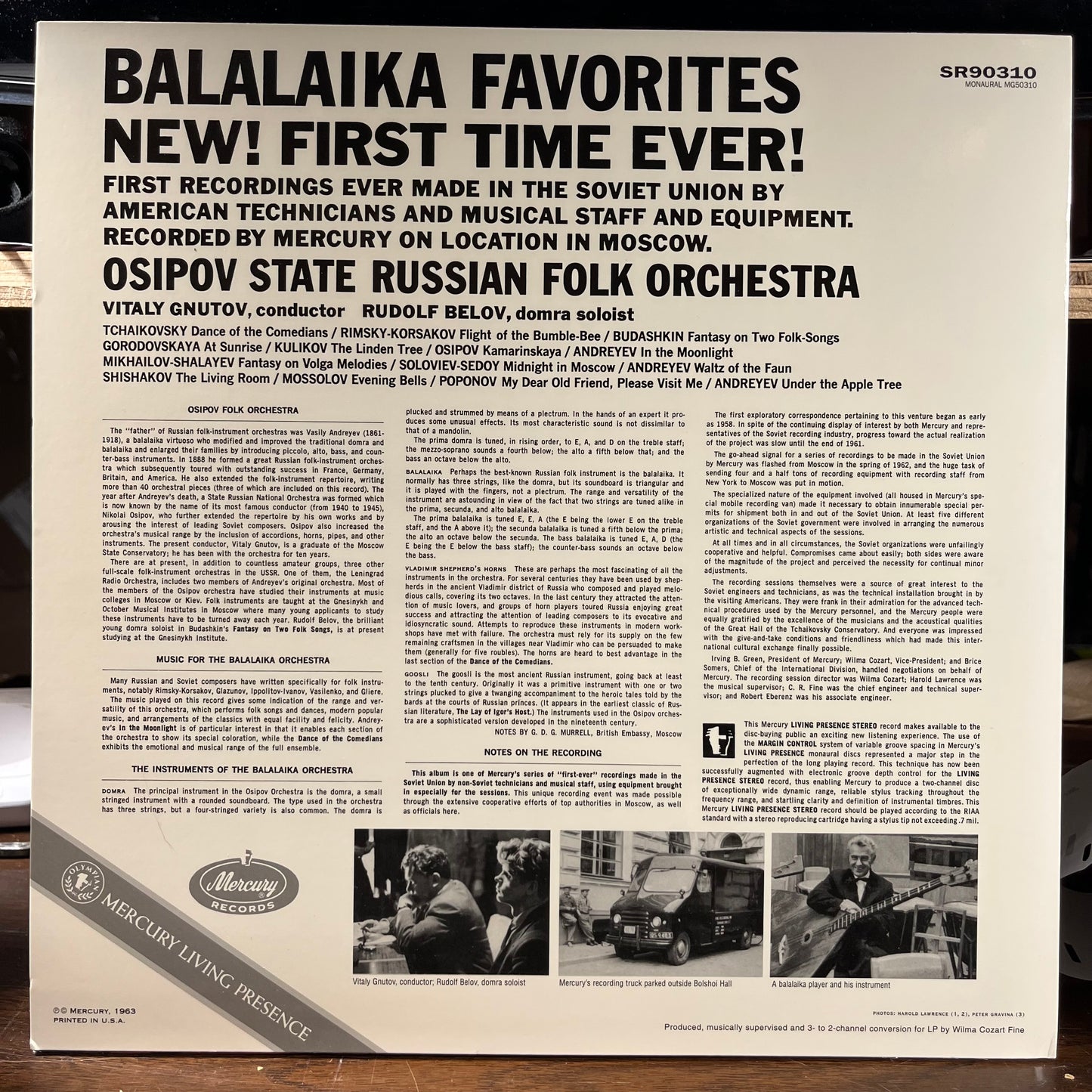 Balalaika Favorites (VINYL) | Near Mint (NM) Near Mint (NM) - CLASSICAL / USED *NEAR MINT*