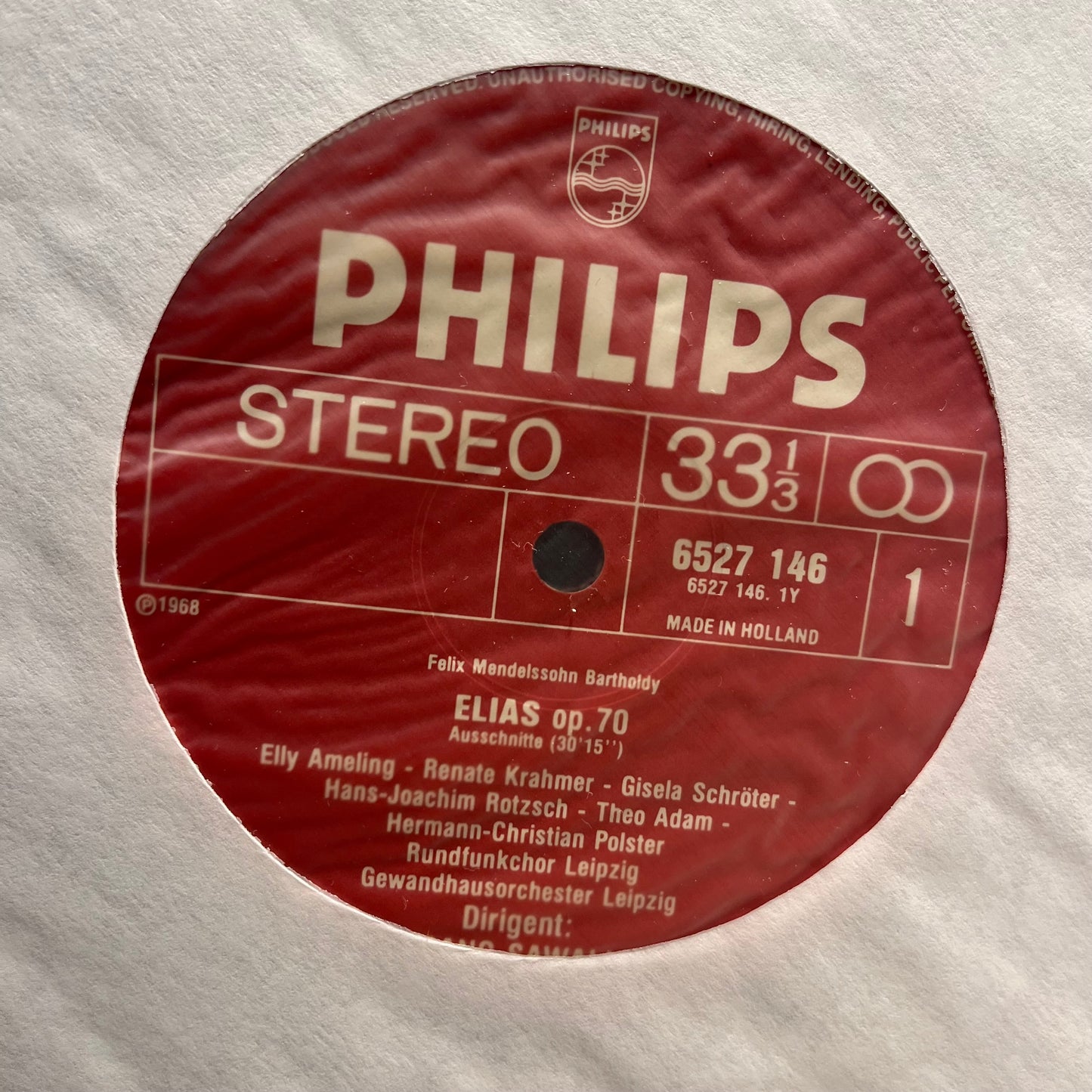 Felix Mendelssohn-Bartholdy - Elias | Near Mint (NM) Near Mint (NM) - CLASSICAL / USED *NEAR MINT*