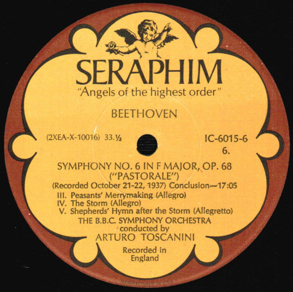 Arturo Toscanini - Beethoven: Symphonies Nos. 1, 4 & 6 ("Pastorale") *BOX* | Near Mint (NM) Excellent (EX) - CLASSICAL / USED *NEAR MINT*