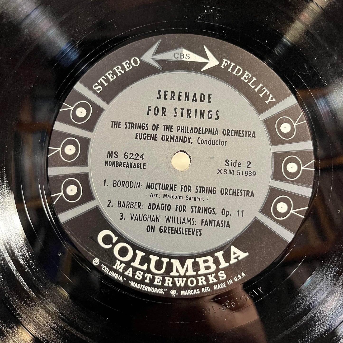 Serenade For Strings *STEREO* | Very Good Plus (VG+) Very Good (VG)