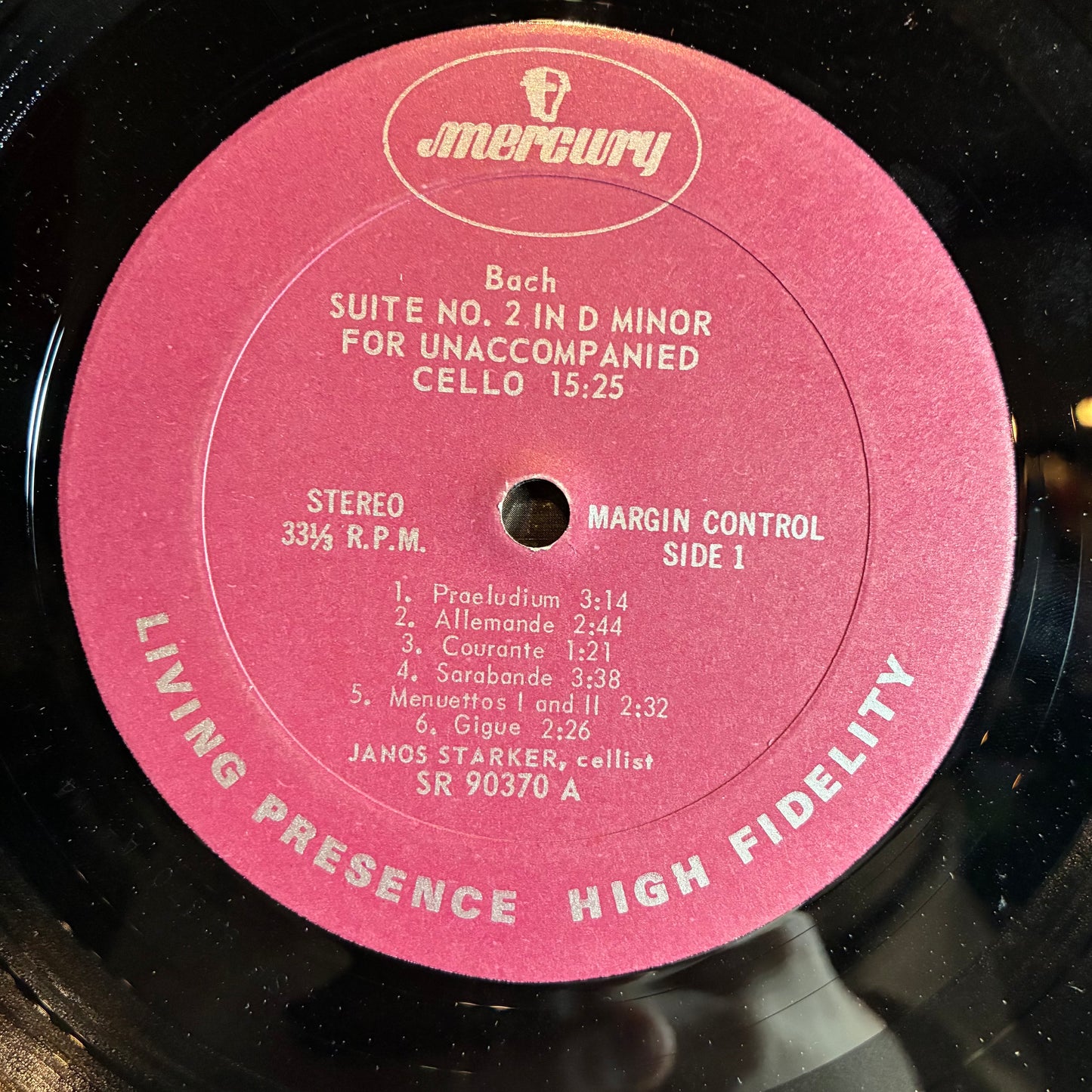 Suites For Solo Cello No.2 In D Minor No.5 In C Minor (VINYL) | Very Good (VG) Very Good (VG) - CLASSICAL / USED *VERY GOOD*