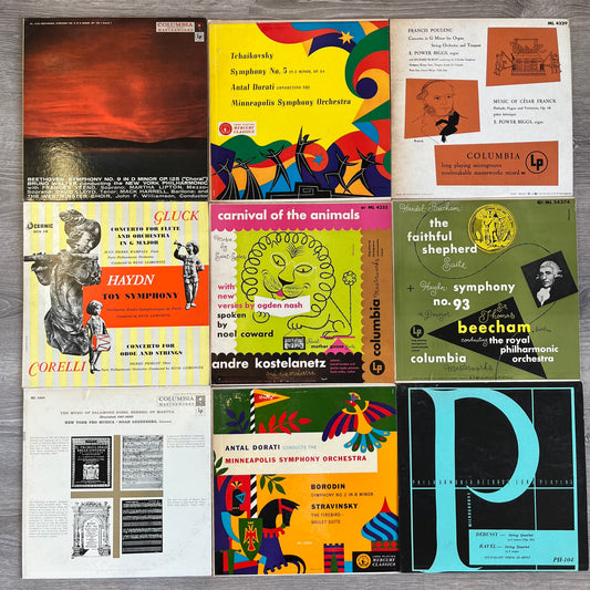 Various 9 Classical LPs LOT 001 LP Excellent (EX) Excellent (EX)