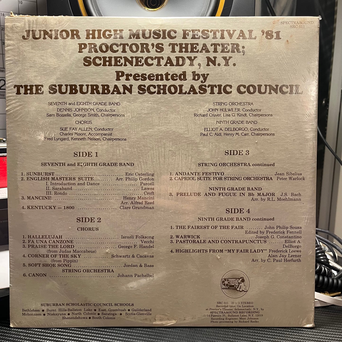 The Suburban Scholastic Counscil - Junior High Music Festival '81 Proctors Theater Schenectady NY | Mint (M) Excellent (EX) - CLASSICAL