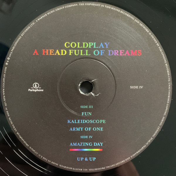 A Head Full Of Dreams | Very Good Plus (VG+) Near Mint (NM) - ALT/INDIE / USED *EXCELLENT+*