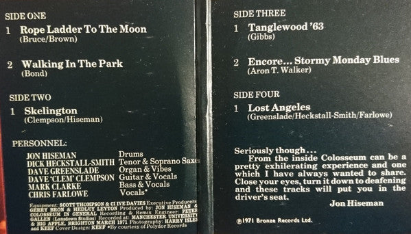 Colosseum Live | Near Mint (NM) Near Mint (NM) - ROCK / USED *NEAR MINT / IMPORT*