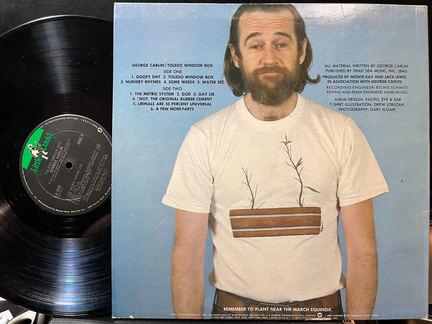 George Carlin - Toledo Window Box (VINYL) | Near Mint (NM) Excellent (EX) - COMEDY / USED *NEAR MINT*