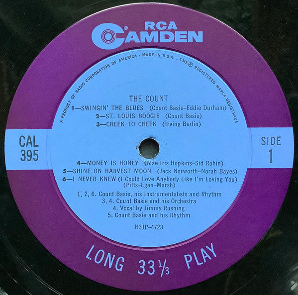 The Count | Very Good Plus (VG+) Very Good (VG) - JAZZ / USED *EXCELLENT+*