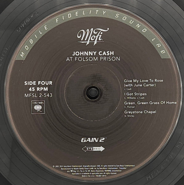 At Folsom Prison | Mint (M) Mint (M) - COUNTRY *SEALED/MFSL/45RPM*