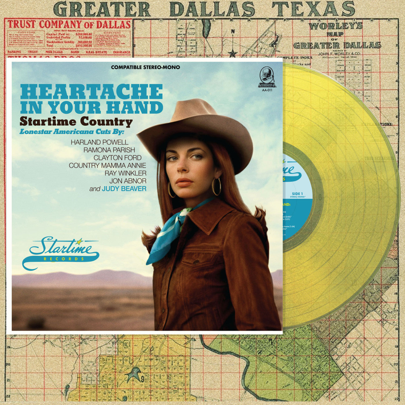 Heartache In Your Hand: Startime Country (2025 RSD YELLOW VINYL) | Mint (M) Mint (M) - COUNTRY *NEW/COLOR*