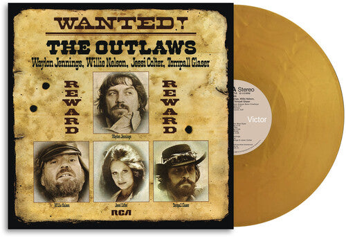 Waylon Jennings & Nelson Colter Glaser - (PRESALE 8/28/26) WANTED! The Outlaws (150G GOLD VINYL LP SONY LEGACY 2026) | NEW Good (G) - COUNTRY *NEW/COLOR*
