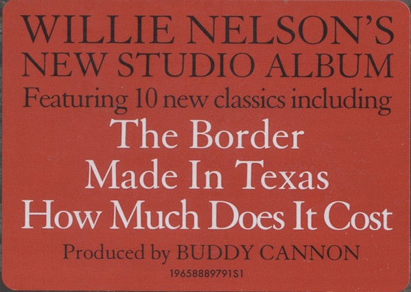 Willie Nelson - The Border | Mint (M) Mint (M) - COUNTRY *NEW*
