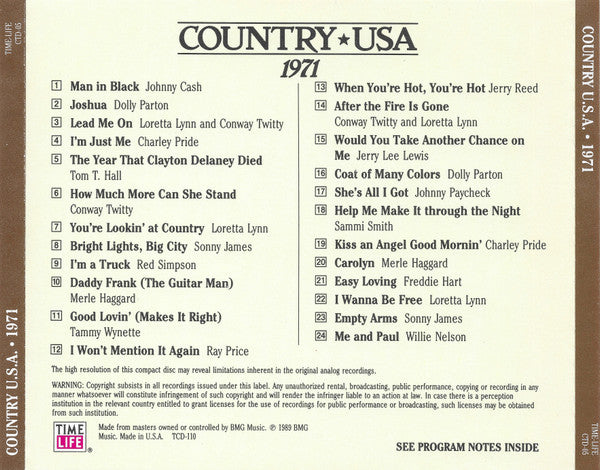 Country USA 1971 | Mint (M) Mint (M)