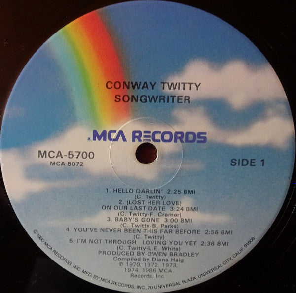 Conway Twitty Songwriter *SEALED* LP Mint (M) Near Mint (NM or M-)