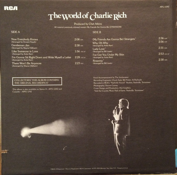 The World Of Charlie Rich / Now Everybody Knows | Mint (M) Near Mint (NM)