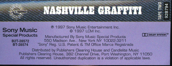 Nashville Graffiti (2X CASSETTE) | Mint (M) Mint (M) - COUNTRY *SEALED*