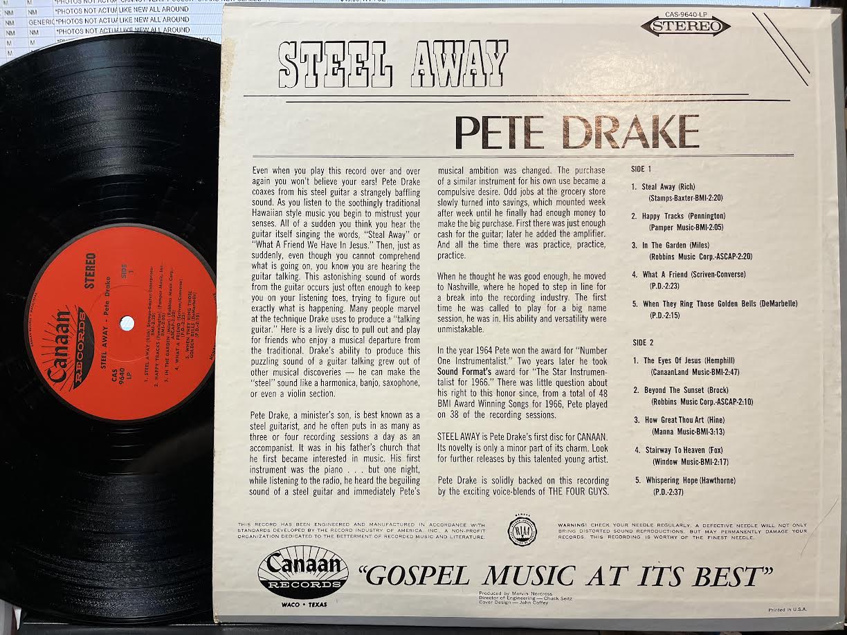 Steel Away (vinyl) | Excellent+ (EX+) Near Mint (NM) - COUNTRY / USED *EXCELLENT+*