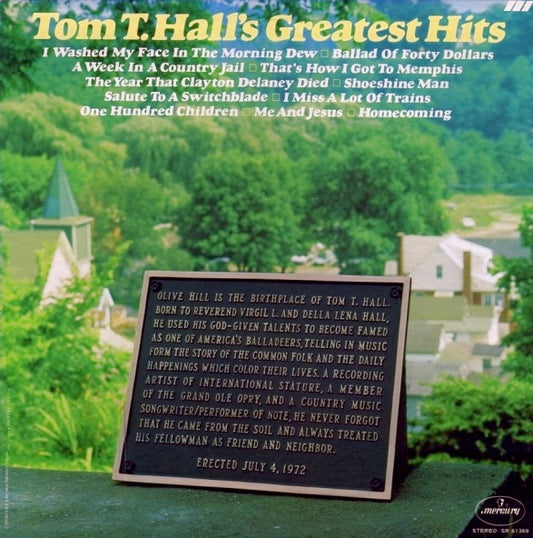Tom T. Hall Tom T. Hall's Greatest Hits *CLUB EDITION* LP Excellent (EX) Excellent (EX)