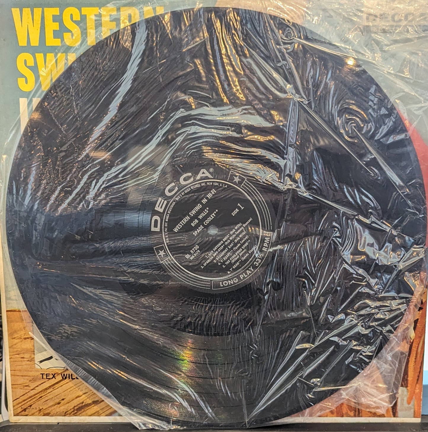 Bob Wills Western Swing In Hi-Fi *MONO* LP Good Plus (G+) Excellent (EX)