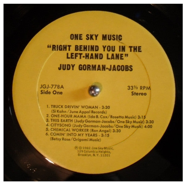 Right Behind You In The Left-Hand Lane (VINYL) | Near Mint (NM) Very Good Plus (VG+) - COUNTRY / USED *NEAR MINT-*