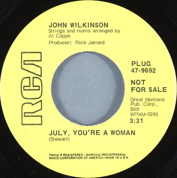 July, You're A Woman (7") | Near Mint (NM or M-) Excellent+ (EX+) - COUNTRY / USED *NEAR MINT*