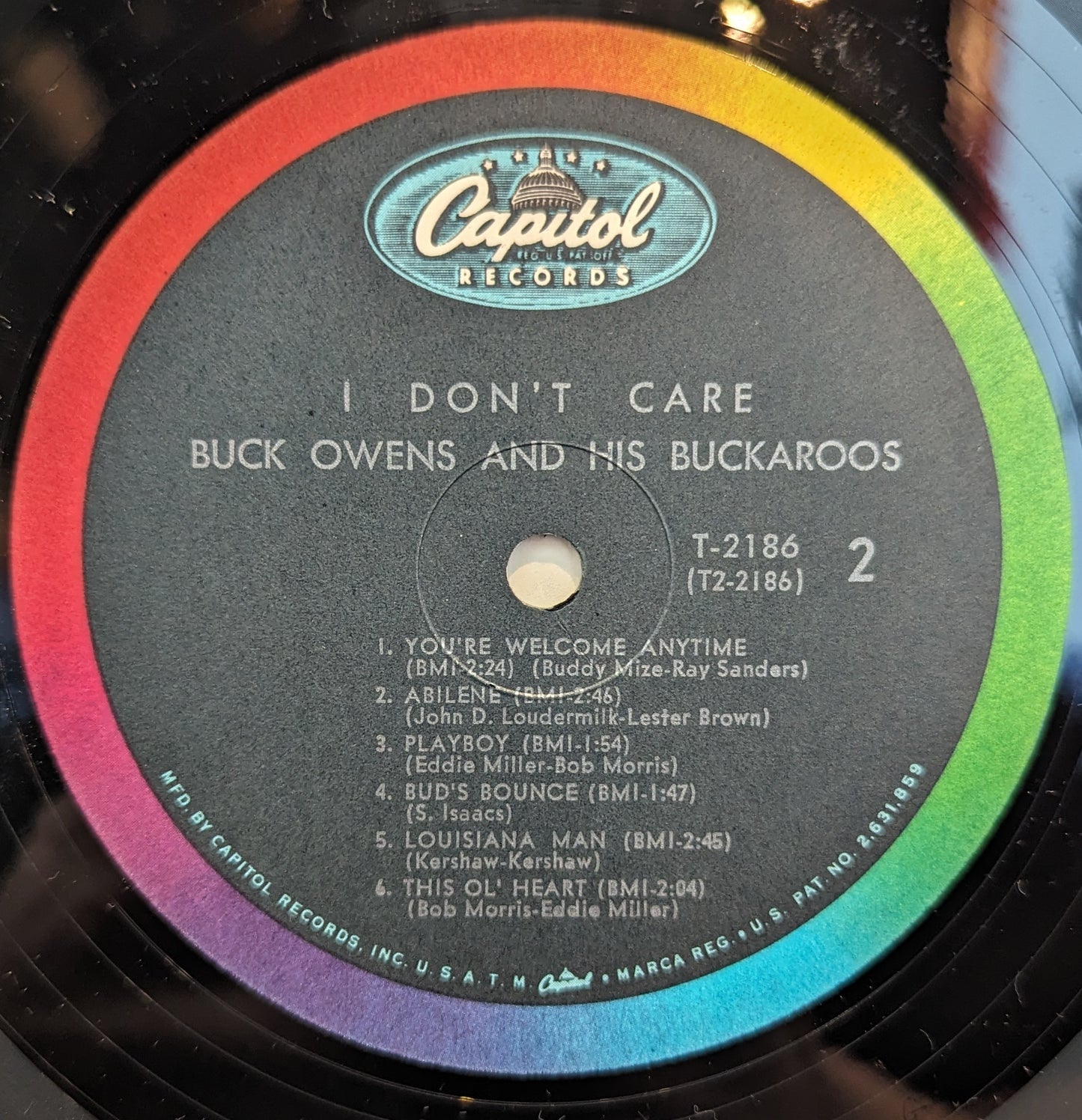 Buck Owens And His Buckaroos I Don't Care *MONO* LP Near Mint (NM or M-) Excellent (EX)