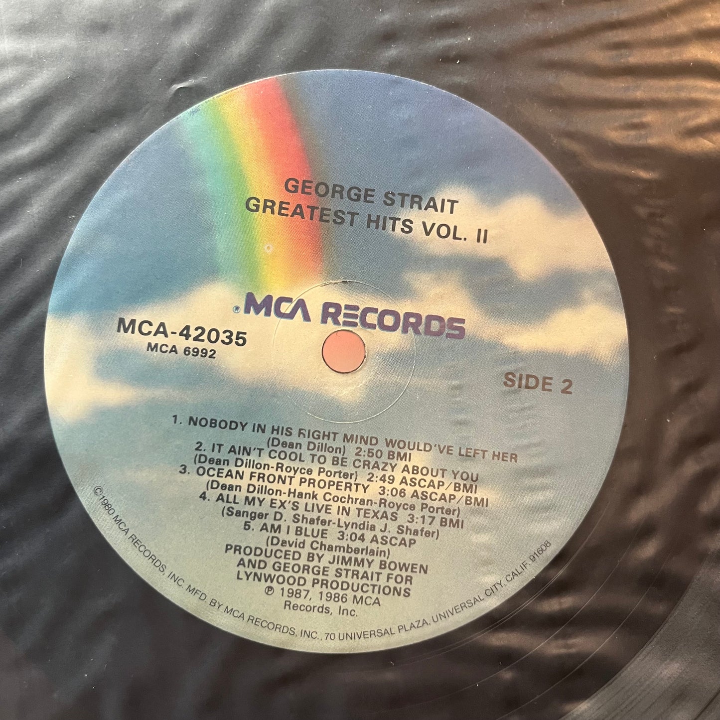 George Strait - Greatest Hits Volume Two (VINYL LP) | USED Near Mint (NM or M-) Near Mint (NM or M-) - COUNTRY / USED *NEAR MINT*