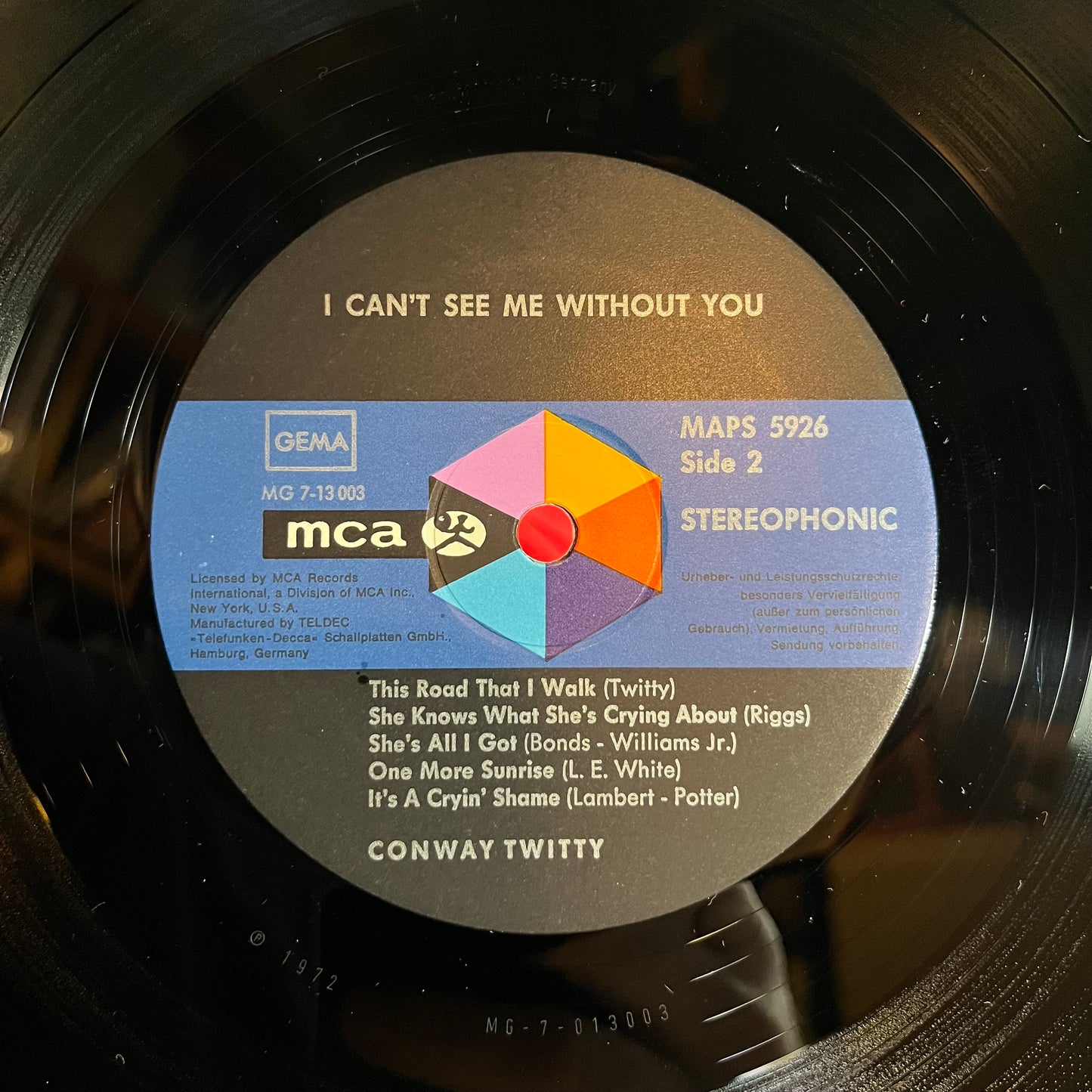 I Can't See Me Without You (GERMAN VINYL) | Near Mint (NM) Excellent+ (EX+) - COUNTRY / USED *NEAR MINT*