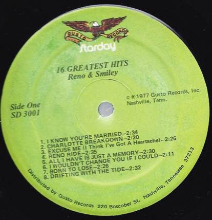 16 Greatest Hits (VINYL) | Near Mint (NM) Near Mint (NM) - COUNTRY / USED *NEAR MINT*