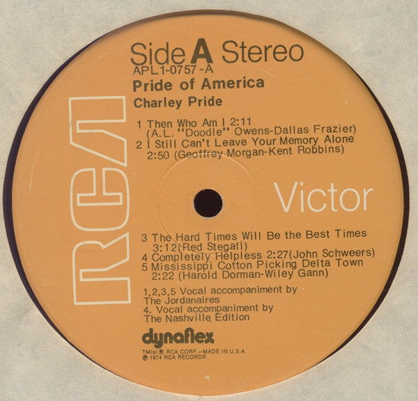 Pride Of America (VINYL) | Near Mint (NM) Excellent+ (EX+) - COUNTRY / USED *NEAR MINT*