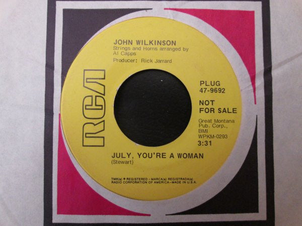 July, You're A Woman (7") | Near Mint (NM or M-) Excellent+ (EX+) - COUNTRY / USED *NEAR MINT*