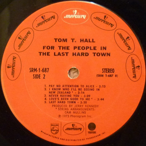For The People In The Last Hard Town (VINYL) | Near Mint (NM) Excellent+ (EX+) - COUNTRY / USED *NEAR MINT*