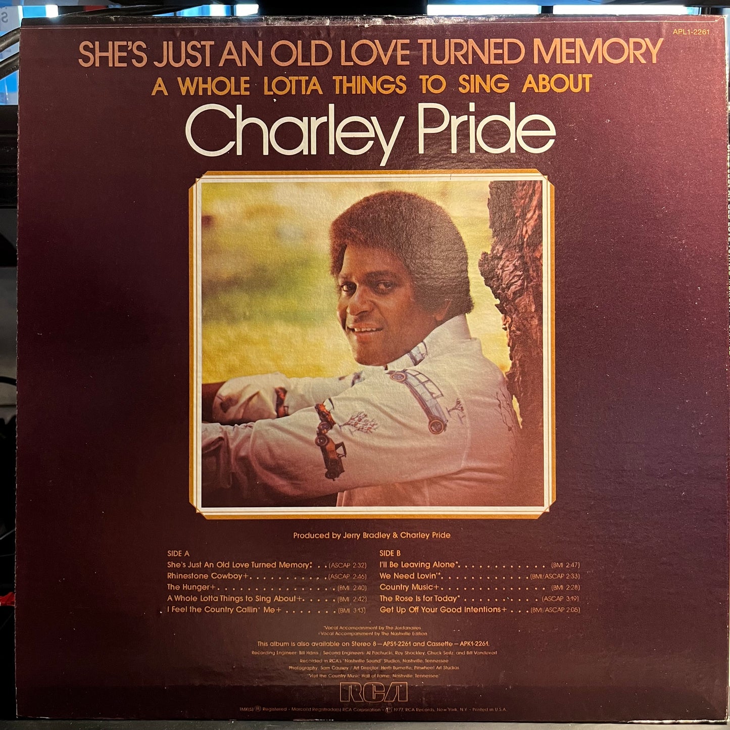 Charley Pride She's Just An Old Love Turned Memory LP Near Mint (NM or M-) Near Mint (NM or M-)
