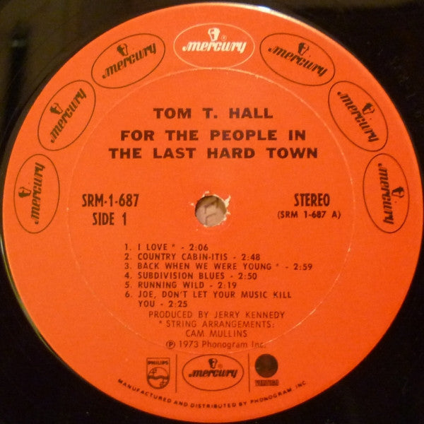 For The People In The Last Hard Town (VINYL) | Near Mint (NM) Excellent+ (EX+) - COUNTRY / USED *NEAR MINT*