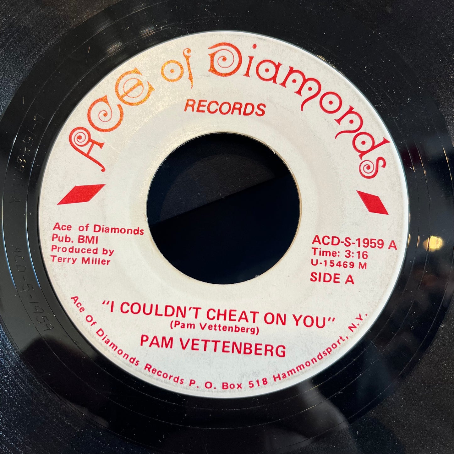 Pam Vettenberg - I Couldn't Cheat On You / I'm Lonely | Very Good Plus (VG+) Generic - COUNTRY / USED *VERY GOOD+*