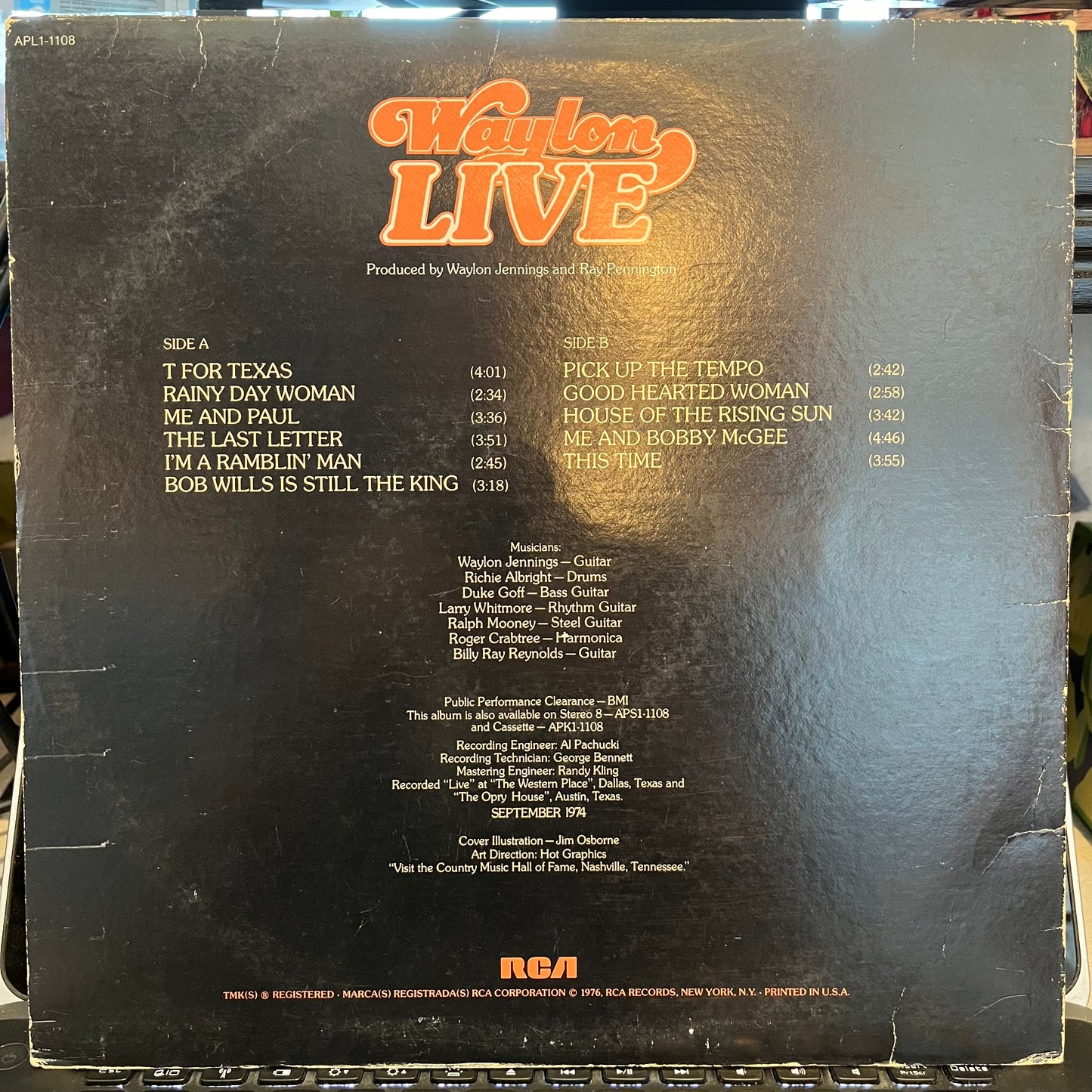 Waylon Live *INDIANAPOLIS* | Very Good Plus (VG+) Very Good Plus (VG+)