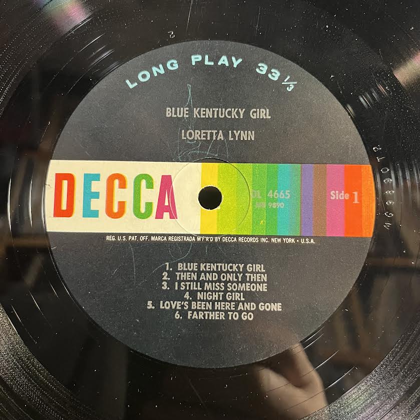 Loretta Lynn - Blue Kentucky Girl | Very Good (VG) Near Mint (NM) - COUNTRY / USED *VERY GOOD*