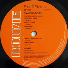 David Bowie Diamond Dogs Parlophone, Parlophone LP, Album, RE, RM, 180 Mint (M) Mint (M)