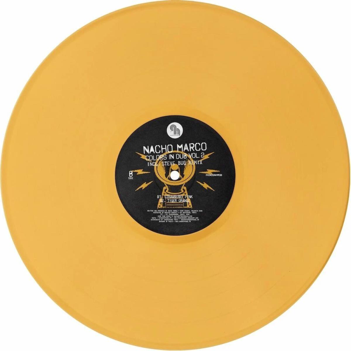 Nacho Marco - (PRESALE 9/30/26) Colors In Dub Vol. 2 (YELLOW VINYL 12" Phonogramme) | NEW - DEEP HOUSE *NEW/COLOR*