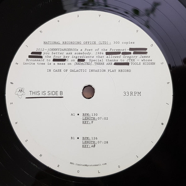 Classified Dance Test 212 (VINYL) | Mint (M) Generic - DEEP HOUSE *NEW*
