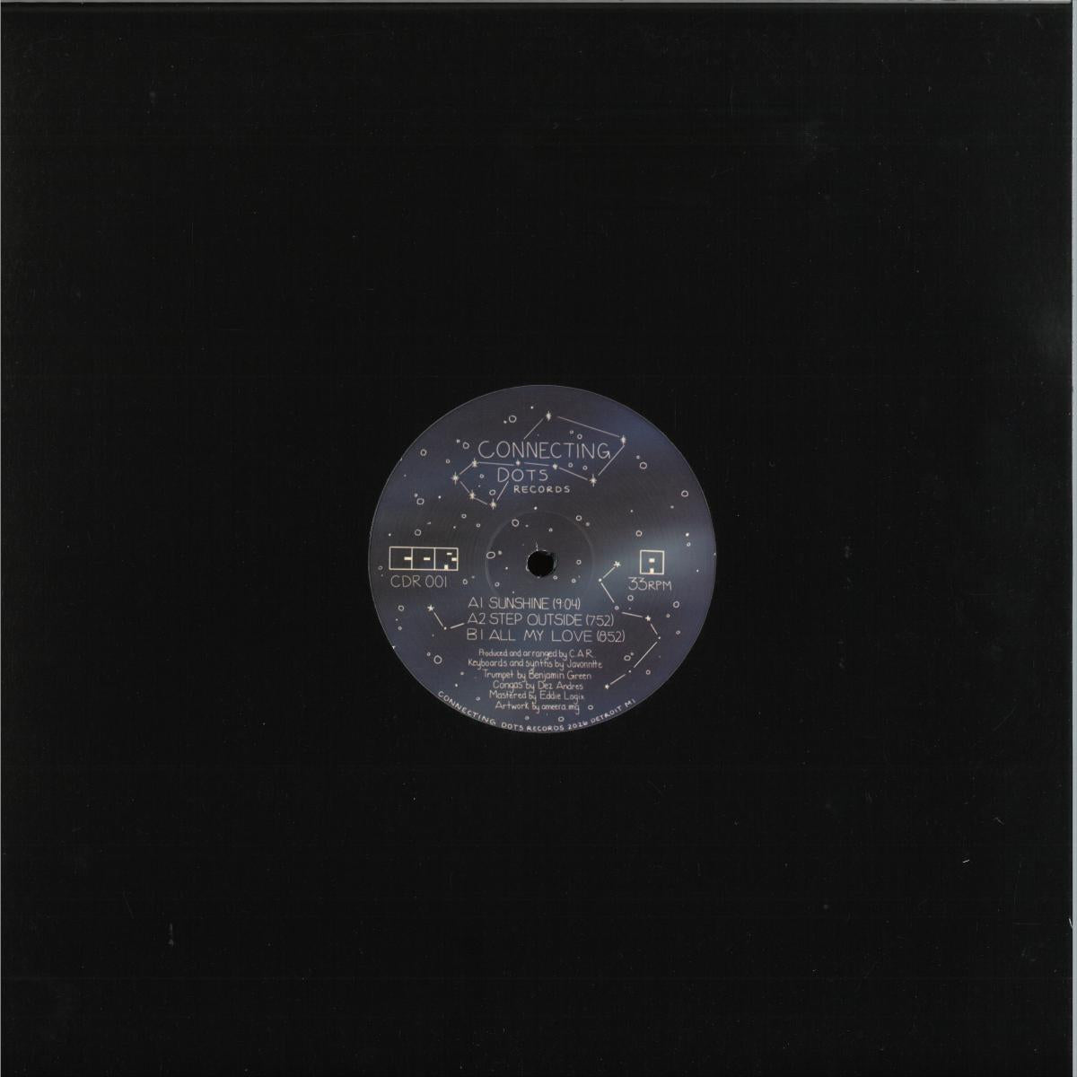 C.A.R. - Sunshine (VINYL 12" Connecting Dots) | NEW - DEEP HOUSE *NEW*