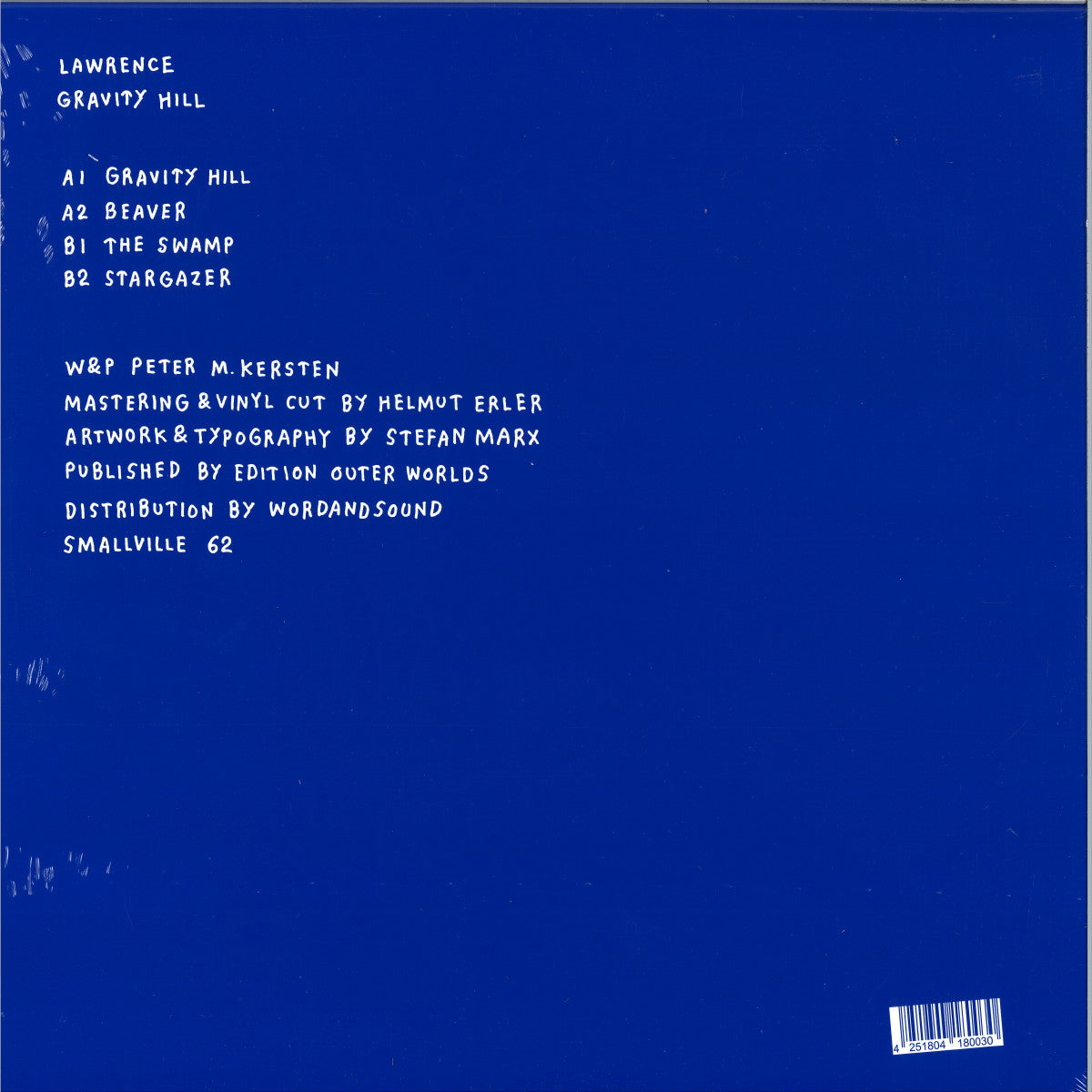 Lawrence - (PRESALE 10/23/26) Gravity Hill (VINYL 12" Smallville) | NEW Mint (M) Mint (M) - DEEP HOUSE *NEW*