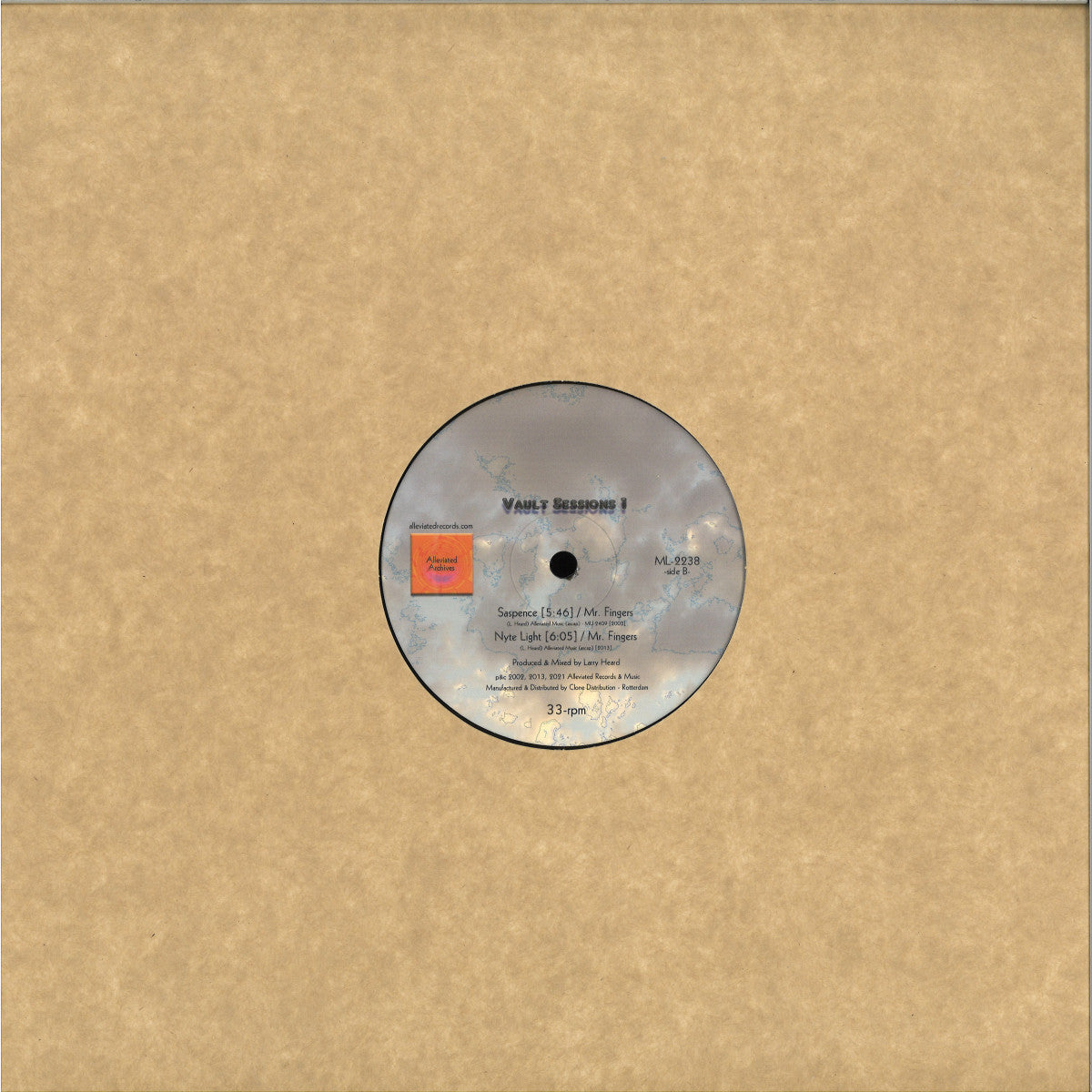 Mr. Fingers - Vault Sessions 1 (VINYL 12" Alleviated) | NEW - DEEP HOUSE *NEW*