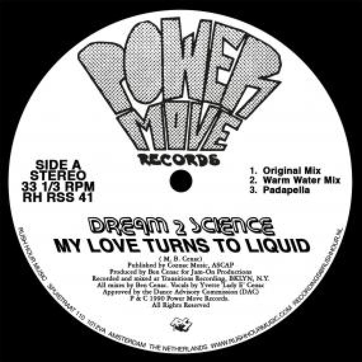 Dream 2 Science - (PRESALE 09/25/26) My Love Turns To Liquid (VINYL 12" Rush Hour RHRSS41) | NEW - DEEP HOUSE *NEW*