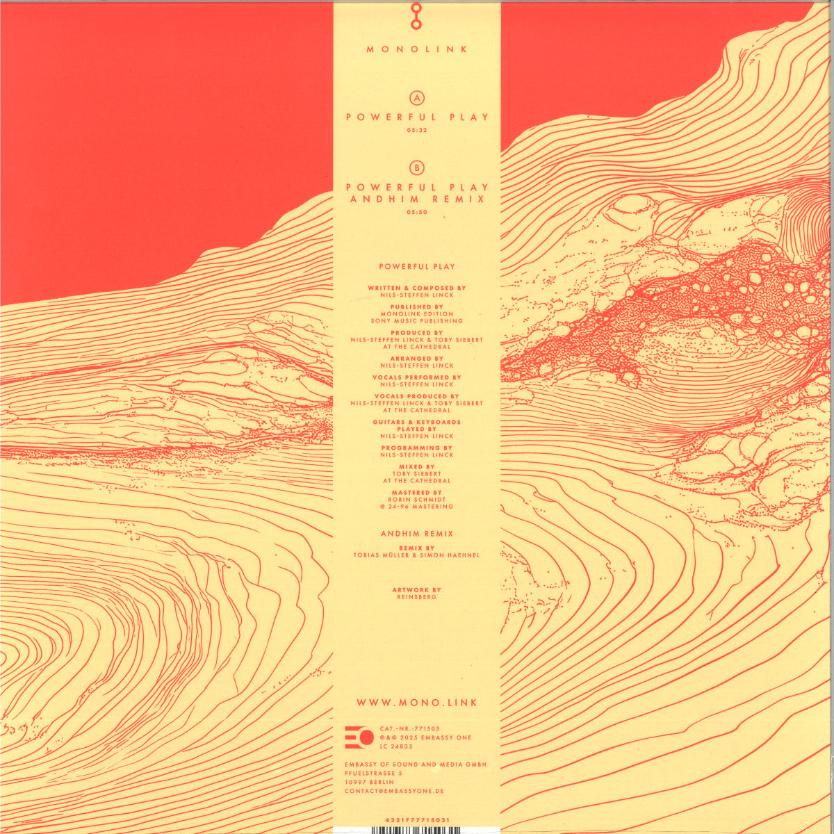 Monolink - Powerful Play (VINYL 12" Embassy of Music 771503 2025) | NEW Mint (M) Mint (M) - DEEP HOUSE *SEALED*