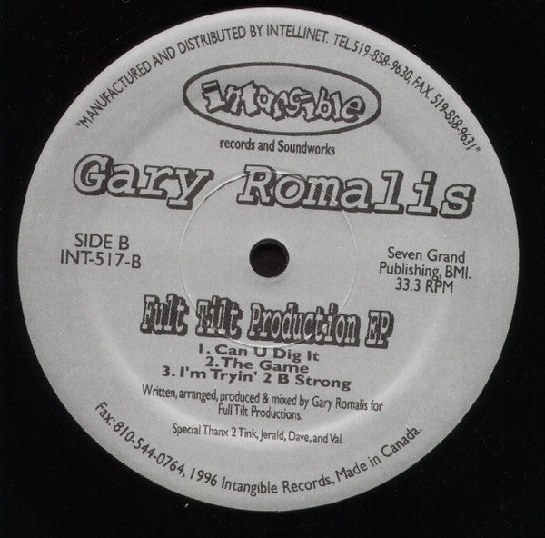 Fult Tilt Production E.P. (VINYL) | Excellent+ (EX+) Generic - DEEP HOUSE / USED *EXCELLENT+*