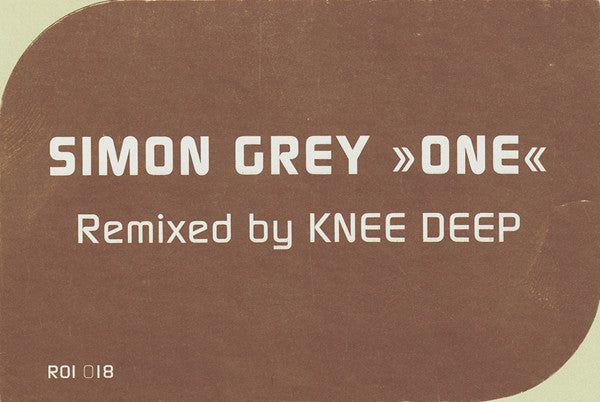 Simon Grey - One | Near Mint (NM) Generic - DEEP HOUSE / USED *NEAR MINT*
