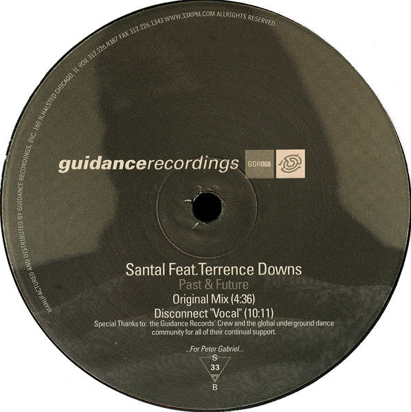 Santal - Past & Future (VINYL) | Near Mint (NM) Near Mint (NM) - DEEP HOUSE / USED *NEAR MINT*
